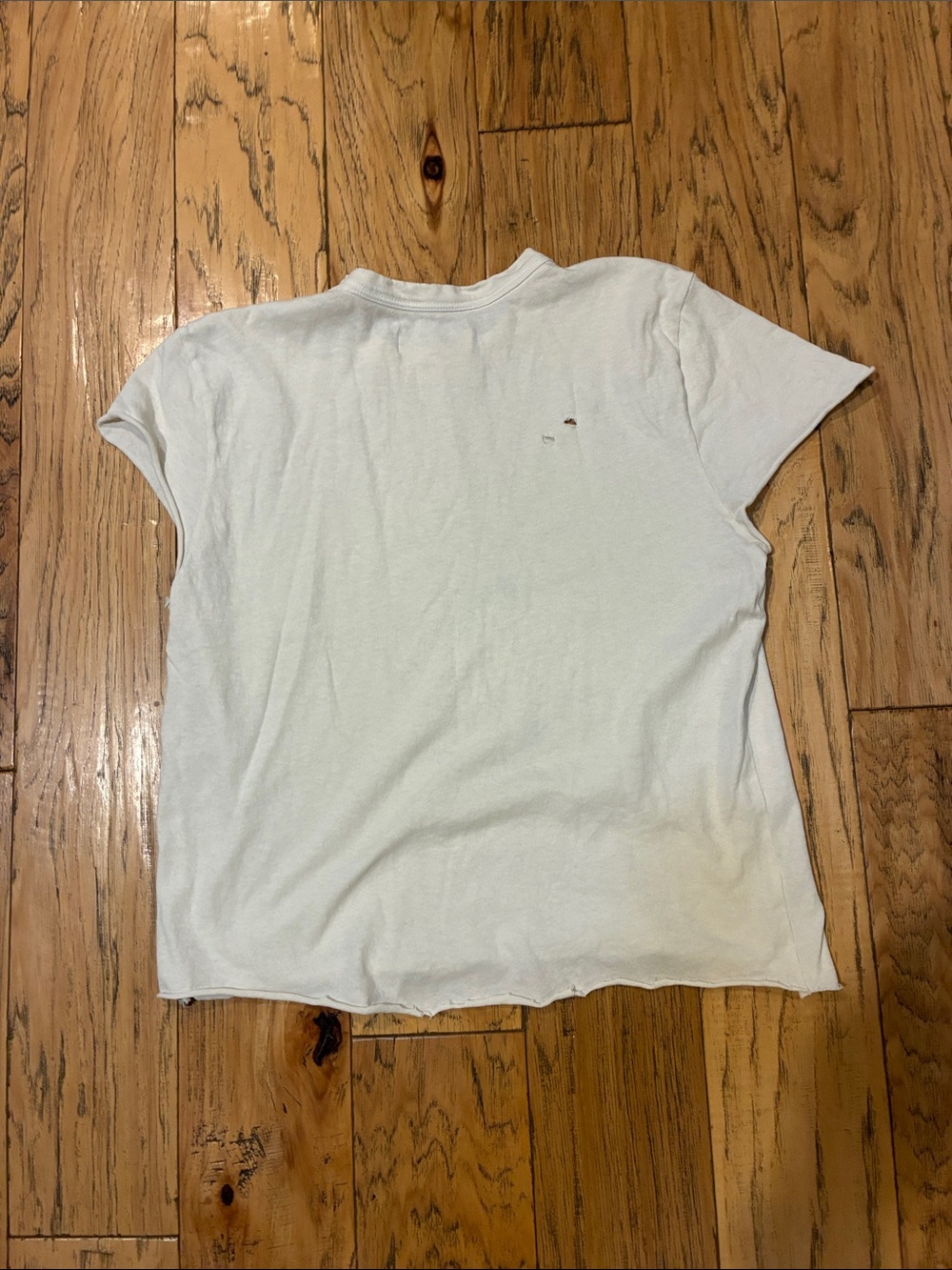 imogene + willie Off White Crewneck Tee with Black Label - Picture 3 of 6